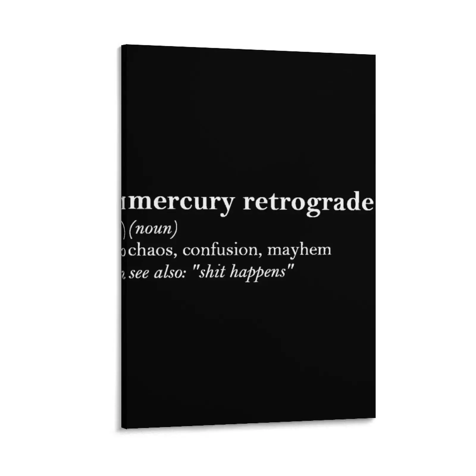 

Mercury Retrograde Definition Canvas Painting room decorations for girls wall art nordic home decor