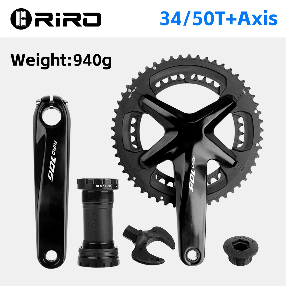Riro-ロードバイク用ボトムブラケット706,クランクセット170mm, 110bcd
