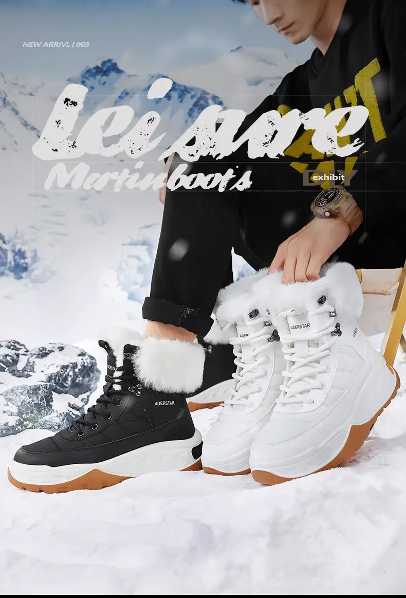 Special Factory Store Autumn and Winter High Top Men's Cotton Shoes Snow Boots