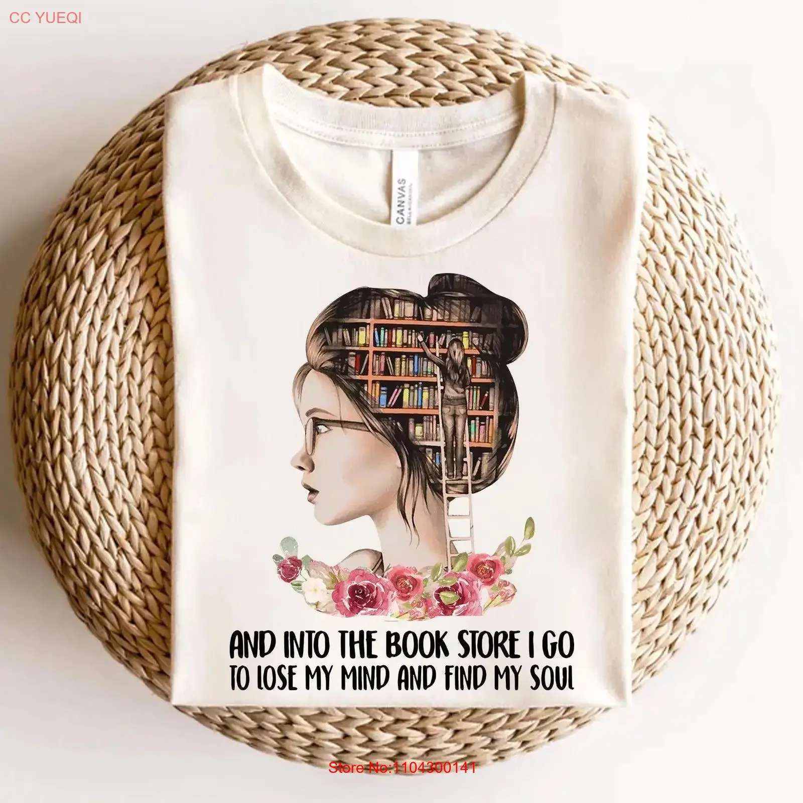 Bookstore Lover T Shirt And Into The I Go Bookworm Reading Literary Bibliophile vintage Washed Unisex graphic Casual streetwear