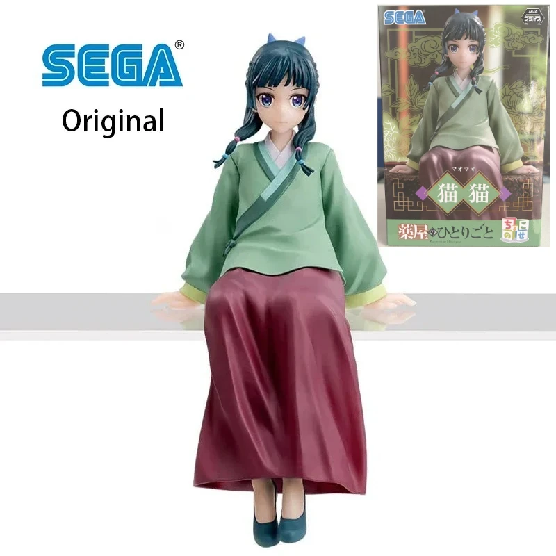 

В наличии SEGA The Apothecary Diaries Maomao Premium Chokonose 14 см Рисунок Оригинальная аниме-модель игрушки Коллекционная кавайная кукла в подарок
