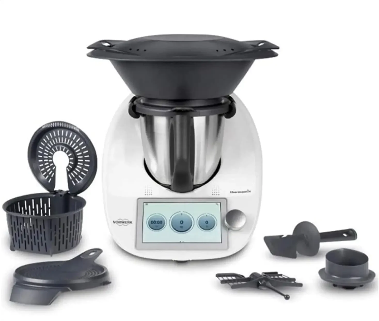 

Fast Shipment on Vorwerk Thermomix TM31 / TM5 / TM6 With 1 + 6 Free Cookidoo 2 Year Warranty