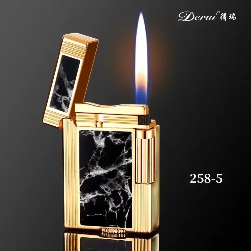 

2025 new carved sideslip grinding wheel light metal lighter fashion elegant high quality men's holiday gift smoking tools.