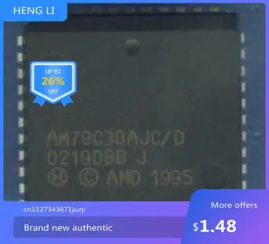 IC NOVO 100% AM79C30AJC/H