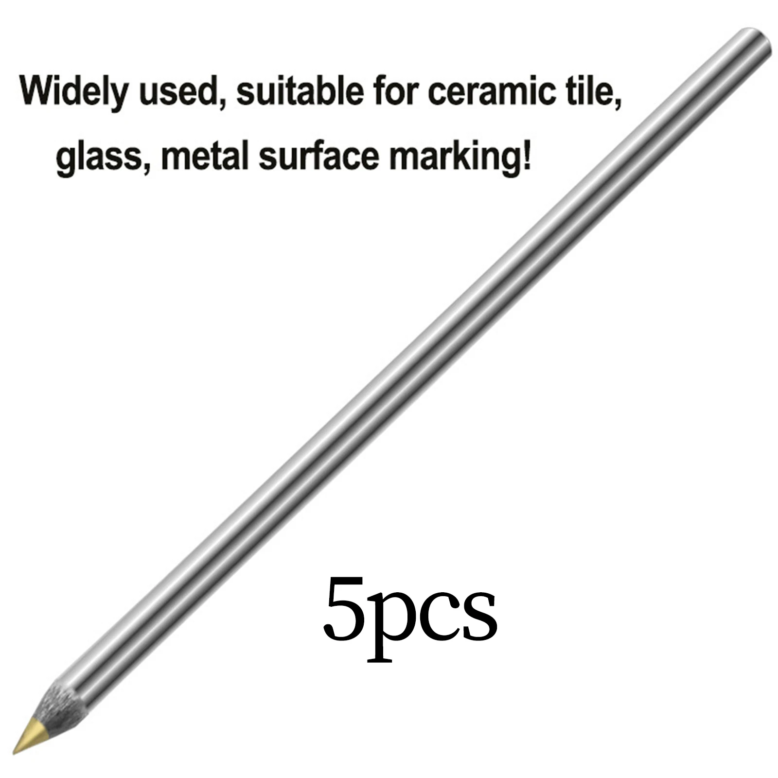 5 Pieces Scribe Pen Tool Scratch Resistant Multi Purpose Water Resistant Engraving Pen for Metal Woodworking Carpenter Cutting