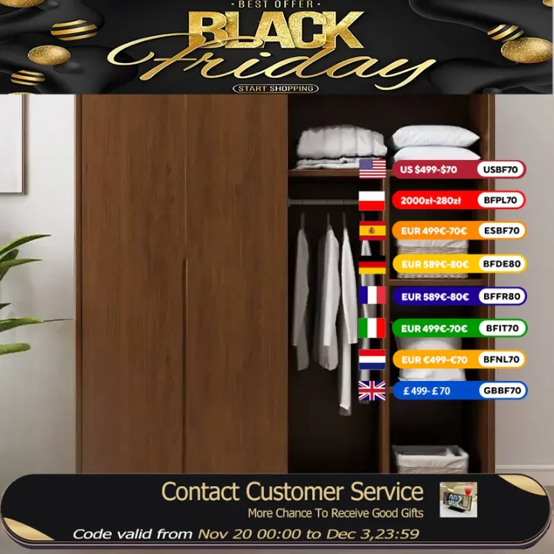 

Aesthetic Wood Wardrobes Glass Doors Orgnizer Wooden Display Wardrobe Bedroom Modern Stylish Armadio Guardaroba Furniture