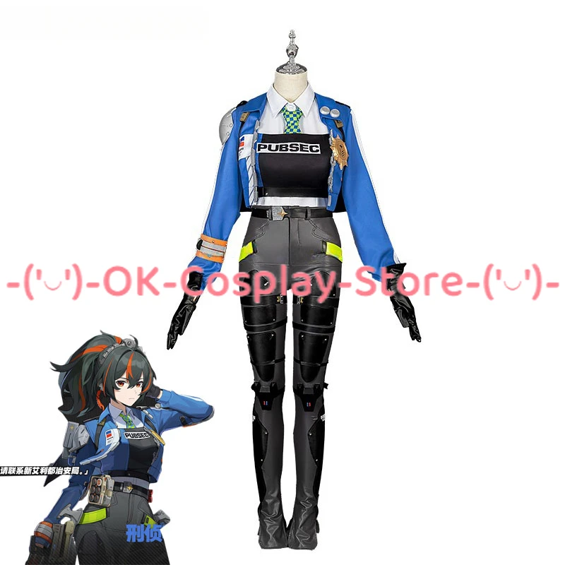 Jogo Zenless Zone Zero Cosplay Costume para Mulheres, Zhu Yuan, Halloween Party Suit, Uniformes de Carnaval, Custom Made