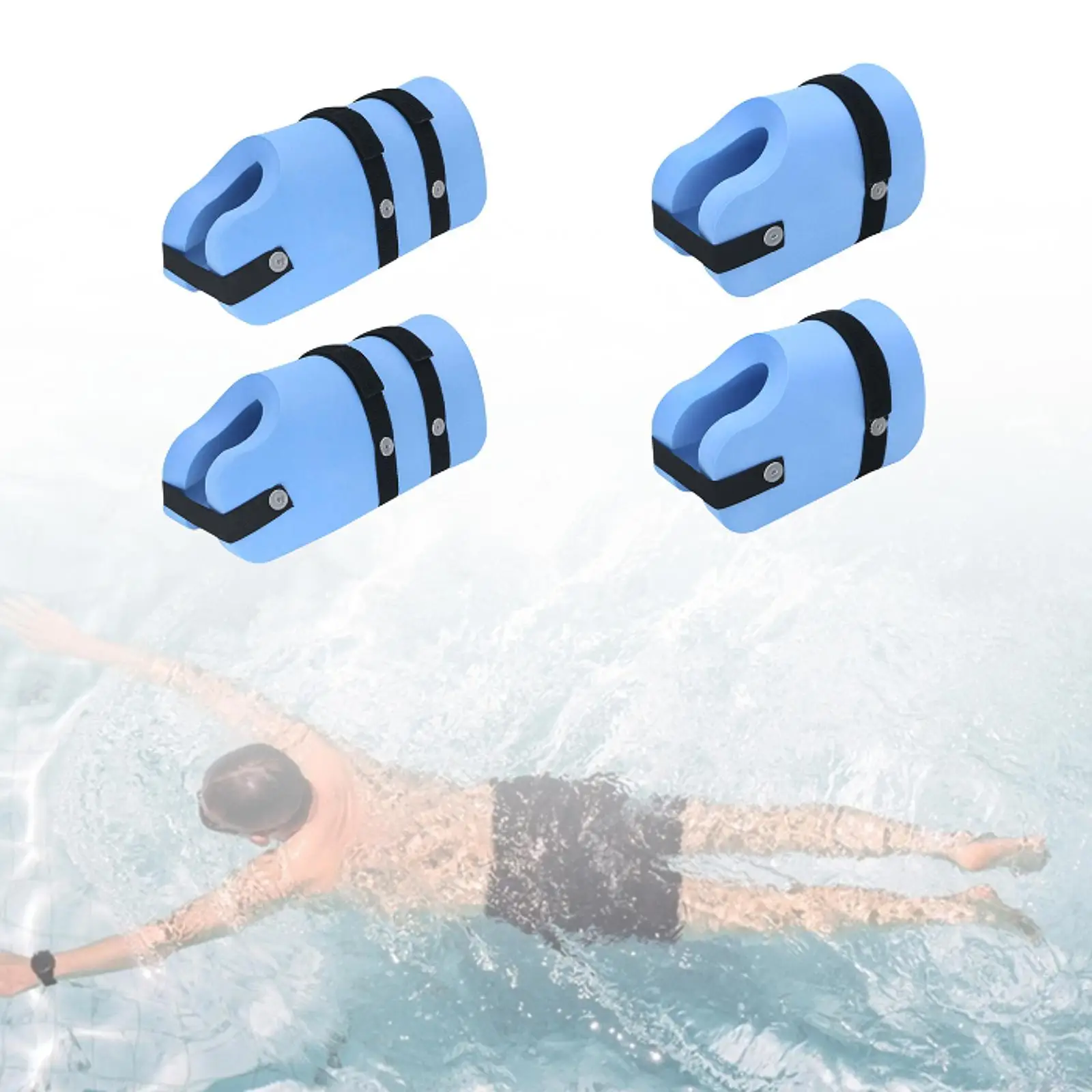 عوامة السباحة للكاحل للبالغين عالية الكثافة إيفا رغوة الطفو المائية السباحة المائية الكاحل الأصفاد لحمام السباحة ممارسة اللياقة البدنية