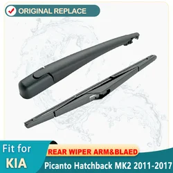 Back Windshield Windscreen Wiper Blade Set Kit For KIA Picanto Hatchback MK2 2011 2012 2013 2014 2015 2016 2017 Rear Window