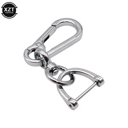 Anti-Verloren Auto Schlüssel Anhänger Kreative Einfache Keychain Starke Karabiner Form Edelstahl Schlüsselring Mann Unisex Geschenk Auto Innen