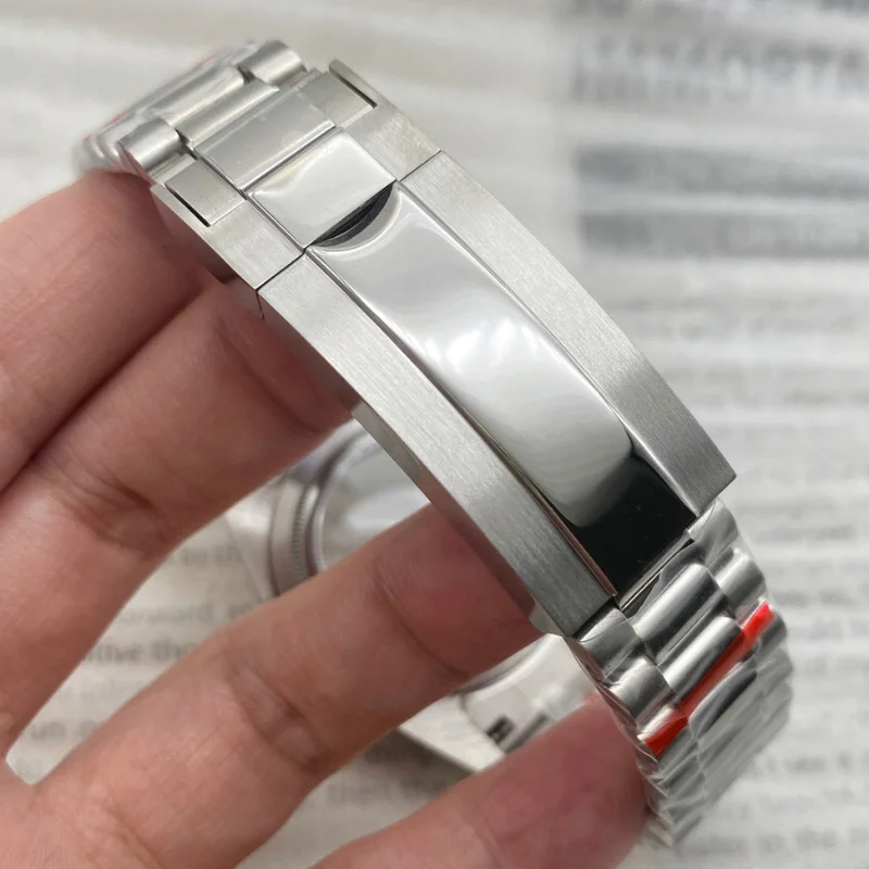 39mm Case NH35 36mm Case Flat Magnifying Sapphire Glass stainless steel Strap Watch Accessories Parts Fit NH36/NH36 Movement