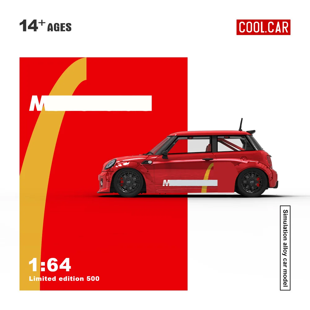 Cooles Auto 1:64 Red Painting Simulation Legierung Automodell, Action- und Spielzeugfigur für Sammlung, Display und Geschenk