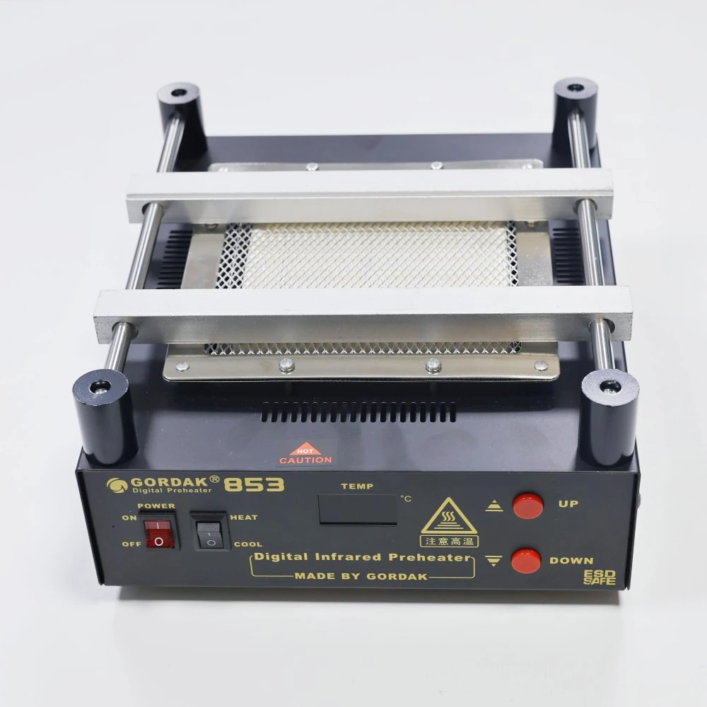 Gordak 853 IR Infrared Preheating Station Lead-free Preheater for BGA Repairing Desoldering of PCB Board Tools Kit 220V/110V