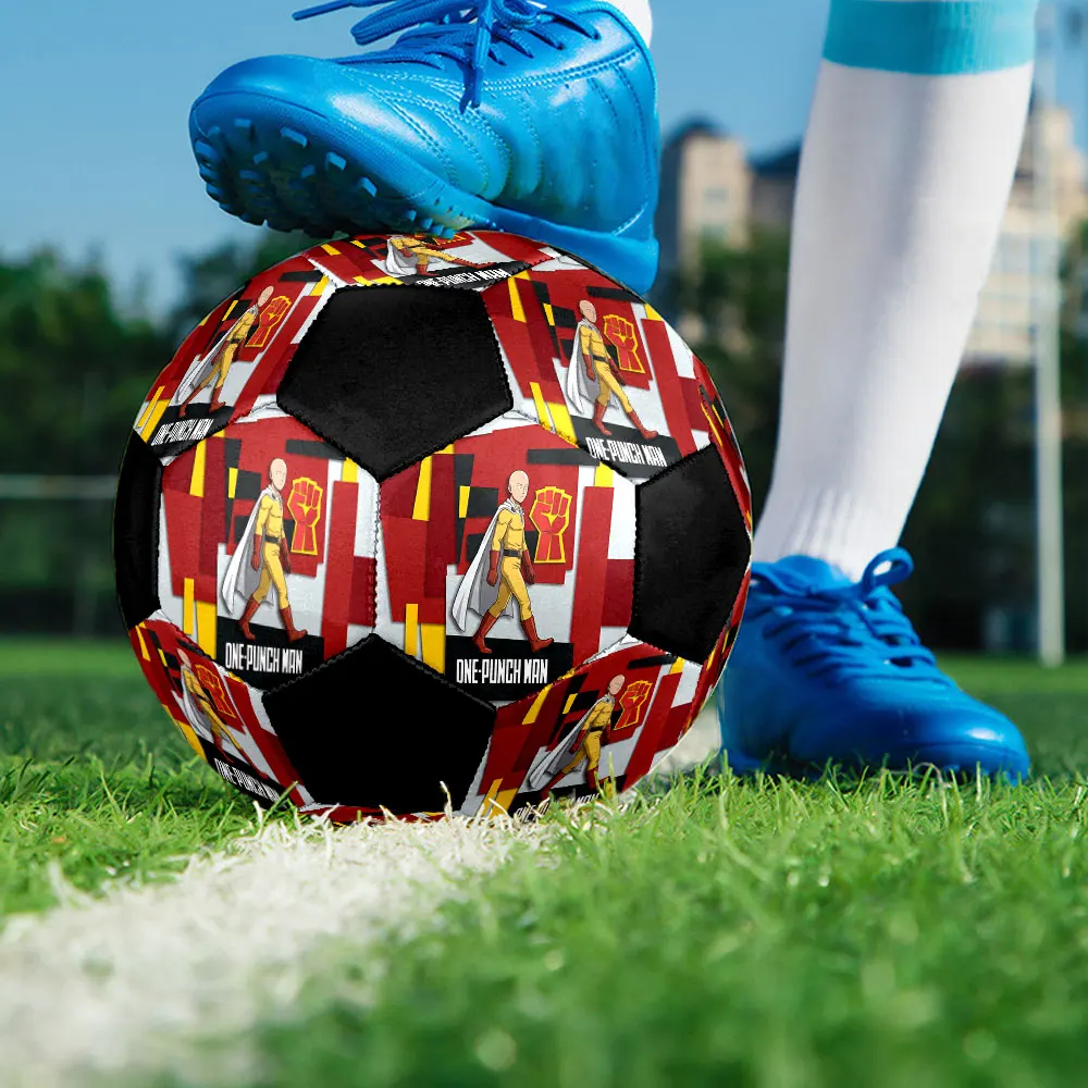 1PC One-Punch Man Football Soccer Ball Size 5 Outdoor Football Fashion Team Training Great For Sports Fans HE51 view 5