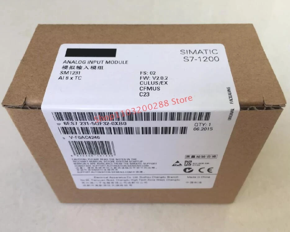 1PCS Brand SIMATIC S7-1200 6ES7231-5QF32-0XB0 Analog Input  Module In Box New Fast Delivery Original