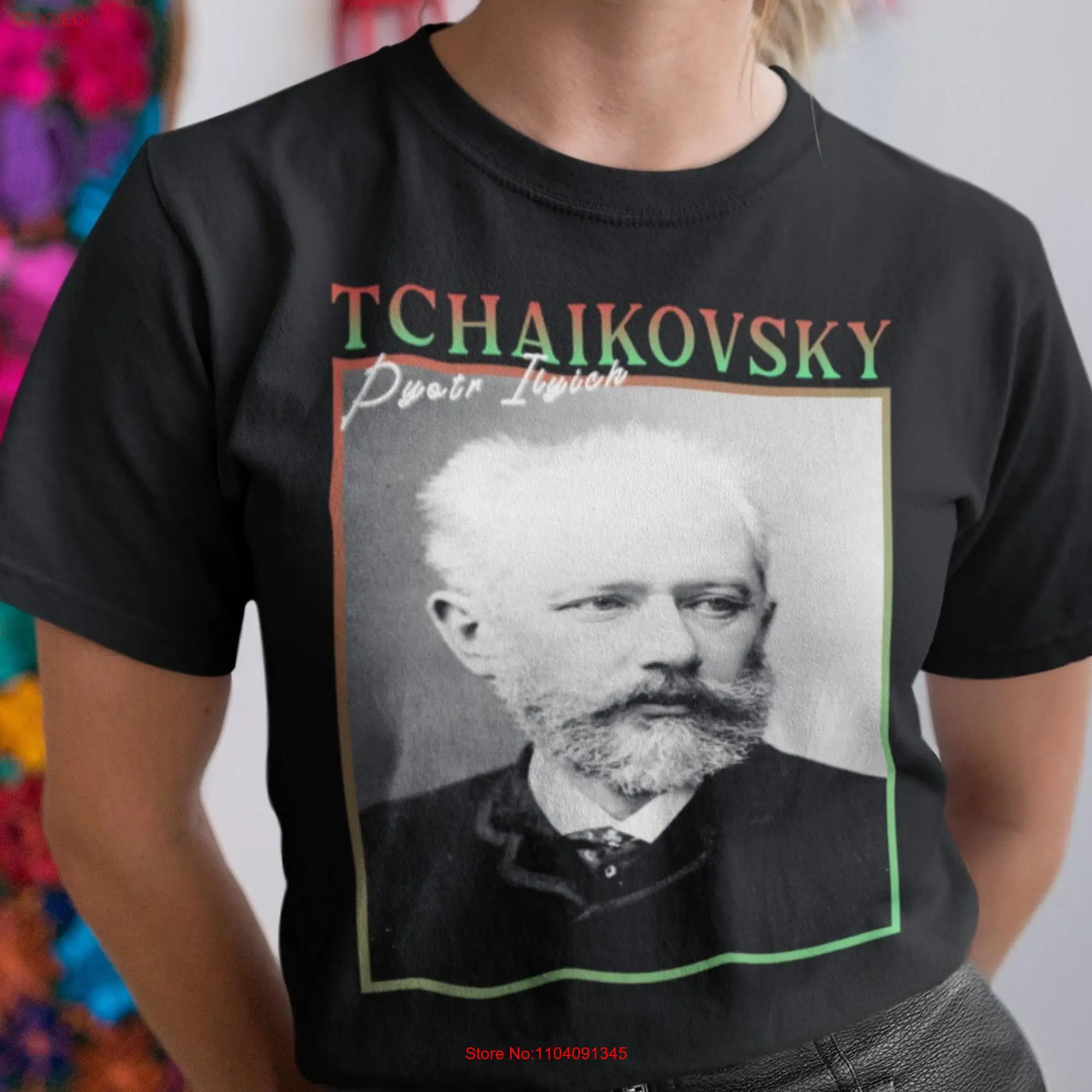 Tchaikovsky T Shirt Composer Swan Lake Pyotr Ilyich long or short sleeves