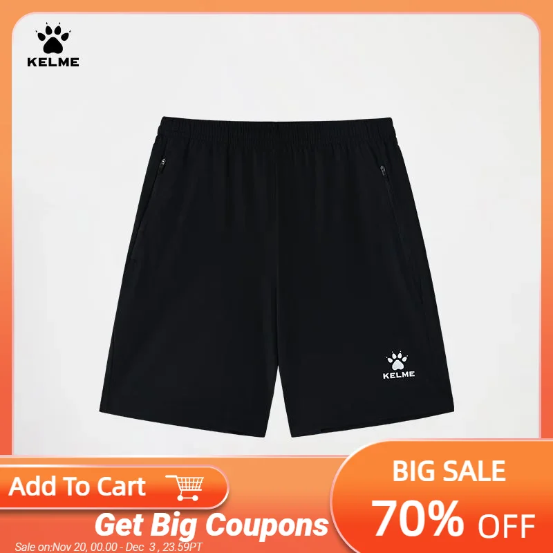 KELME Woven Running Sports Trousers Men's Summer New Thin Quick Dry Fitness Training Pants