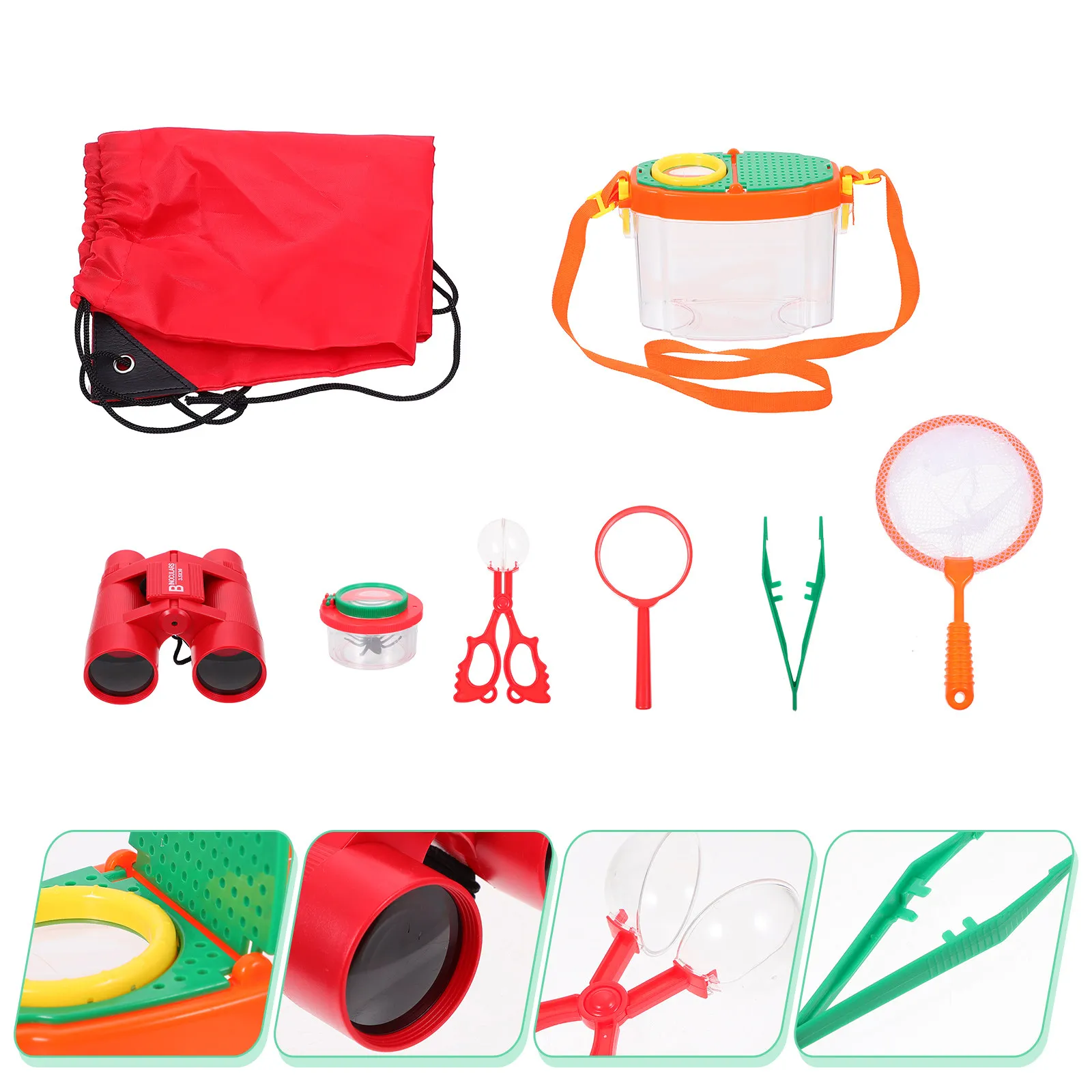 

1Set Kids Outdoor Insect Collecting Box Premium Material with Magnifier for Live Insect Observation Early Learning