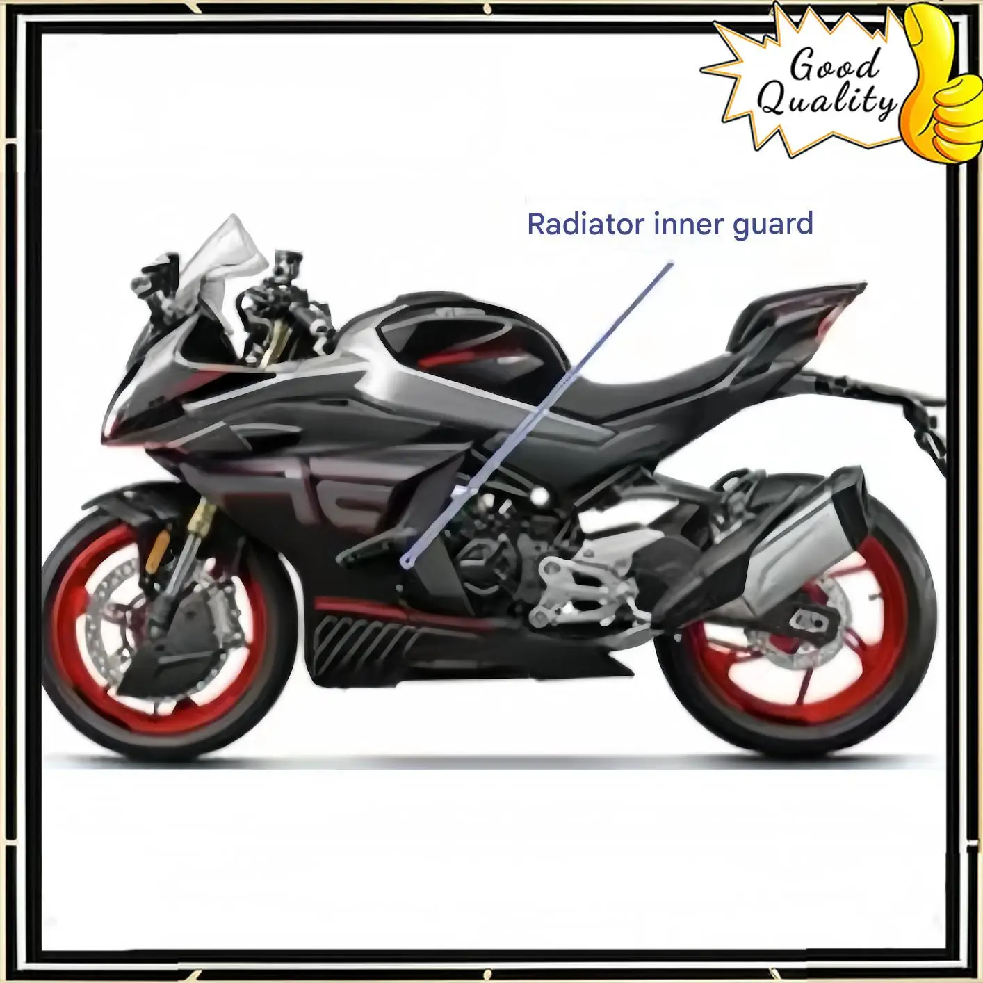 For CFMOTO 450SR original 450SR accessories radiator left and right inner guard plate water tank inner guard plate shell