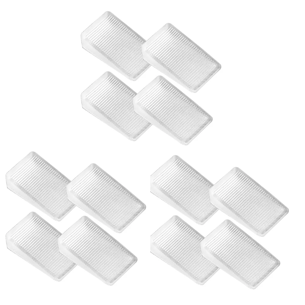 12 Pcs Door Wedge Furniture Shims Home Improvement DIY Levelers Adjust Toilet Pvc Sofa Leveling