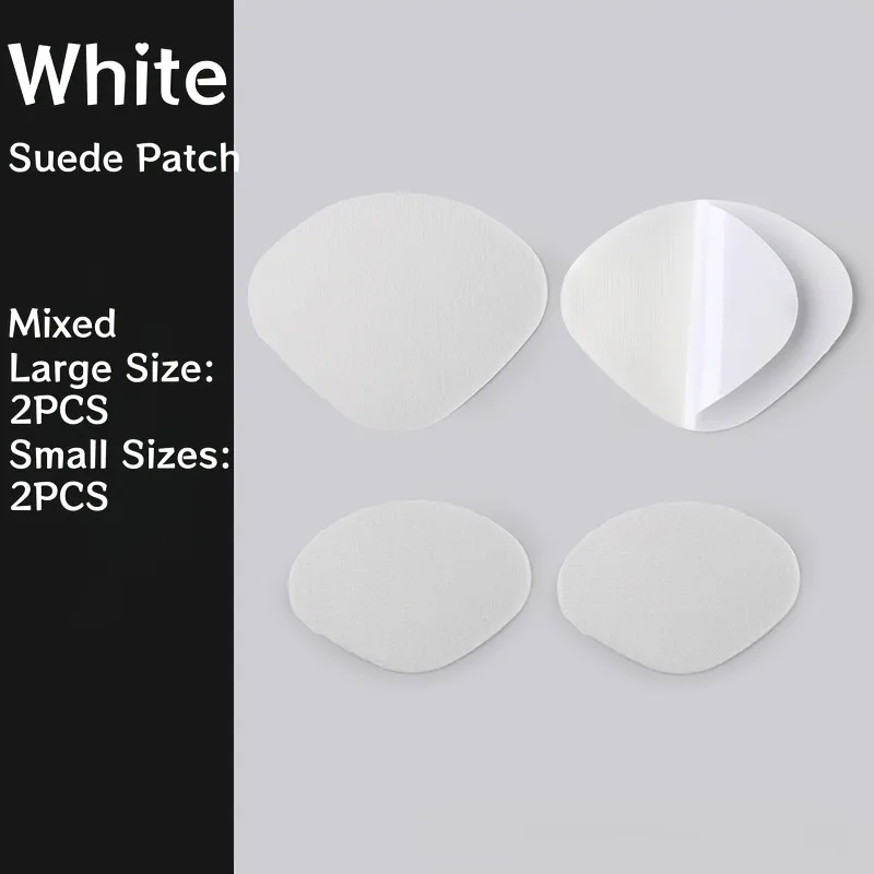 4 Stück Selbstklebende Wildleder-Reparaturpatches, Zuschneidbare Waschbare Verschleißfeste Stoffaufkleber für Schuhlöcher