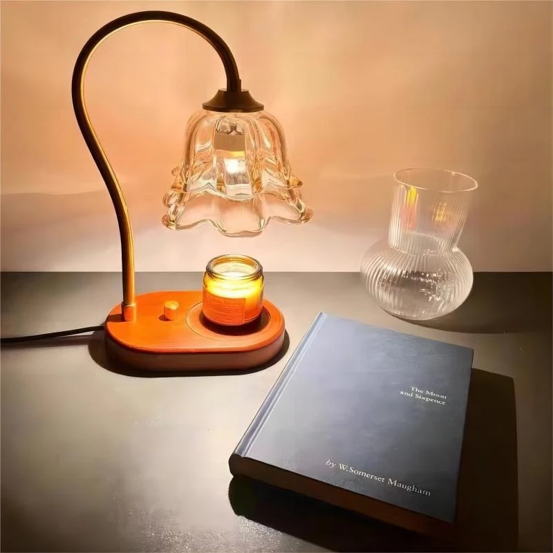 Lily Of The Valley Aromatherapy Lamp Melting Wax Lamp Bedroom Bedside Lamp French Retro Home Furnishing Atmosphere Lamp