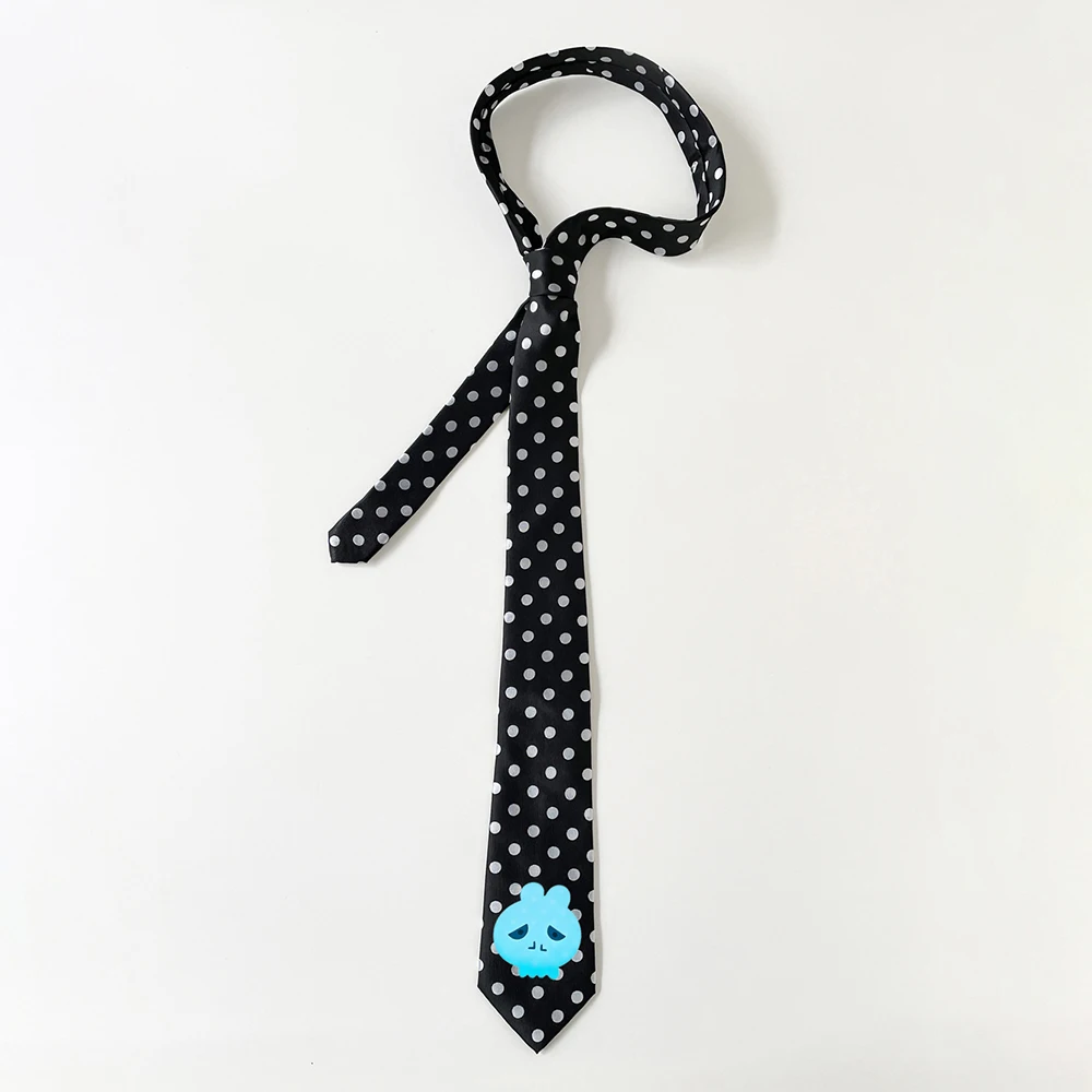Frankie Stein Cosplay Krawatte Unisex Polka Dots Totenkopf Krawatte Cosplay Kostüm Requisite
