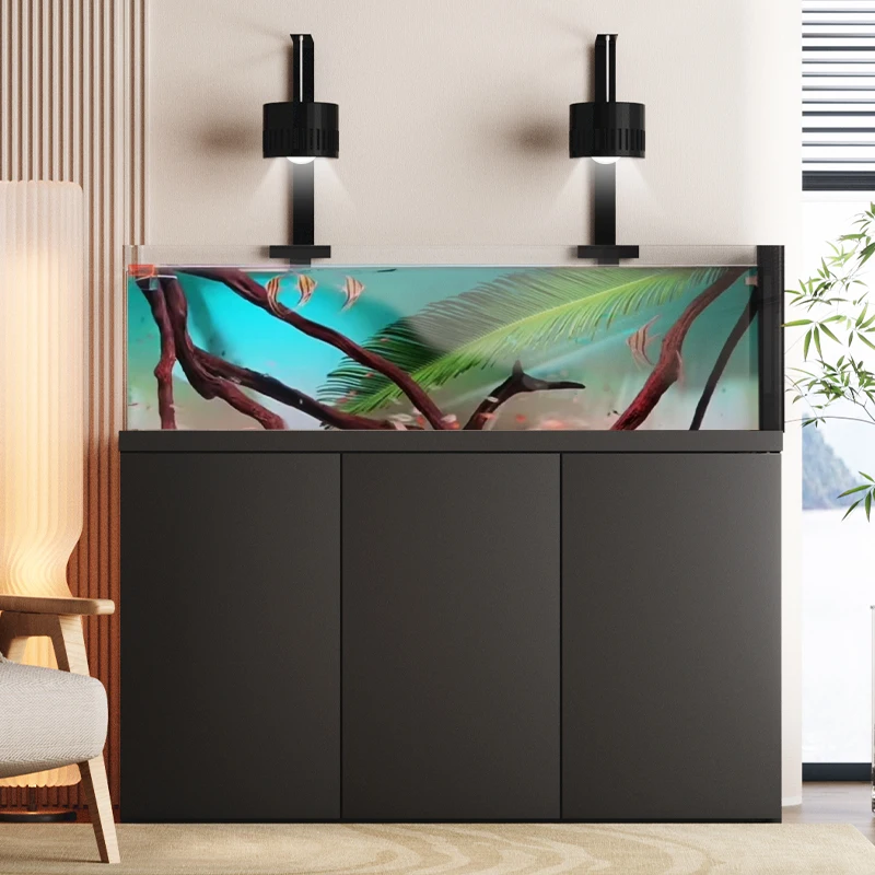

Fish Tanks Indoors Aquarium Ecology Living Room Coffee Table Creative Aquarium Indoors Customizable Furniture Acquario Lsyg