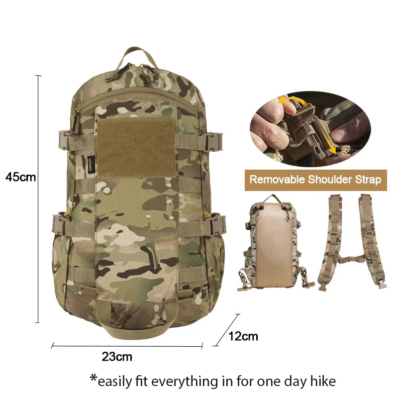 Tactical Cycling Camping Backpack Bag Outdoor Men Sports Molle Hiking Travel Hydration Climbing Hunting Camouflage Riding Bag