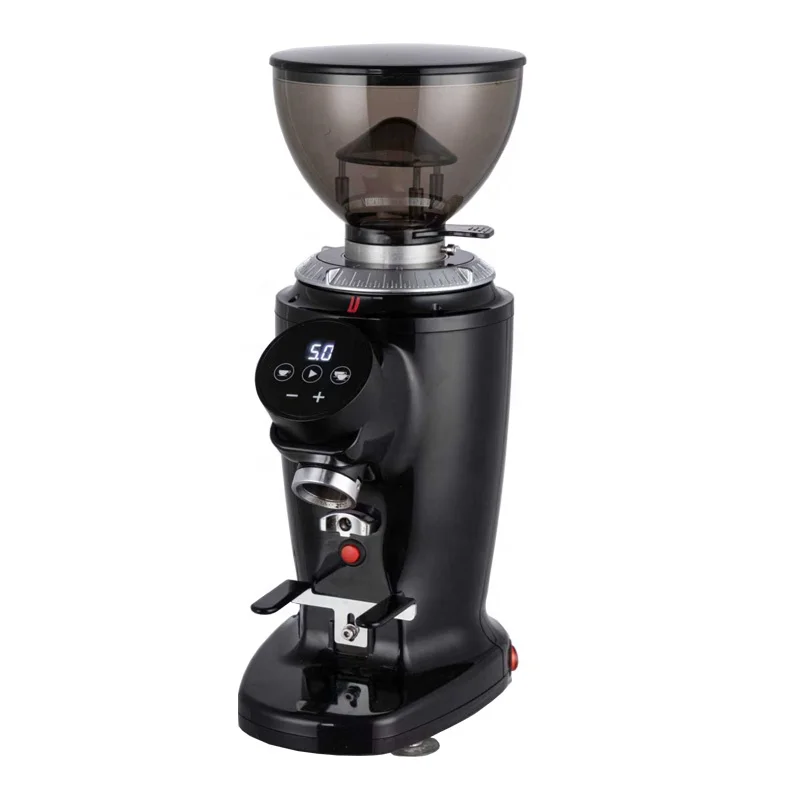 Professional Coffee Grinder 64mm Burr 9 Levels Fine Grinding Adjustment 350W Electric Coffee Bean Grinding Machine Kitchen Use