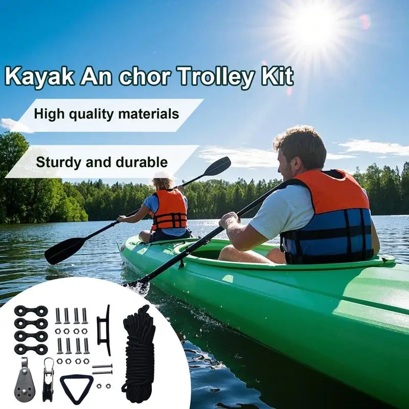 

Комплект такелажа для палубы каяка, сверхмощные стабилизирующие винты, крючок, кольцо, накладка, глаза, веревка, зажим, система карабина, 30 футов, паракорд, лодка