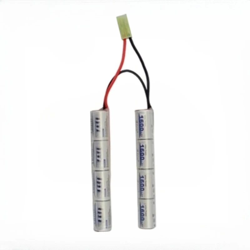 新しい高品質 8S 2/3A 9.6v 1600mAh バタフライ ナンチャック NIMH バッテリーパック エアソフトガン用 ICS CA TM SRC JG