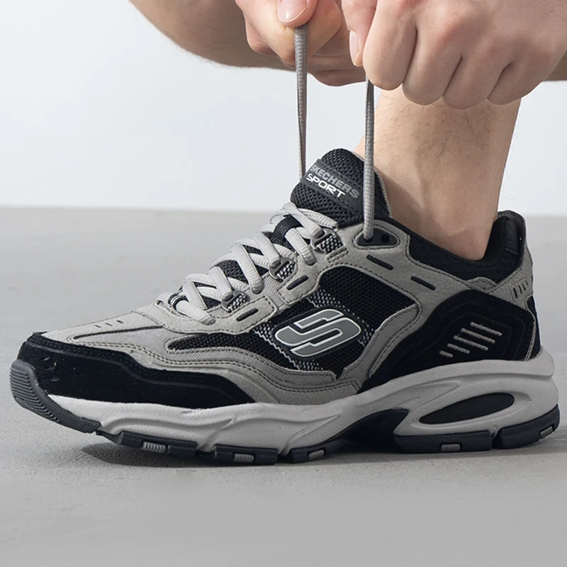Skechers Men's Shoes Original Lightweight Fashionable Wear-Resistant Non-Slip New Fitness Training Outdoor Sports Casual Shoes 237067-Ccbk-5