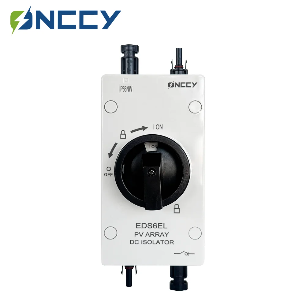 ONCCY 2P 4P DC Isolator Switch,Solar Disconnect Switch DC1500V Isolator Solar Switch with Waterproof IP66 Enclosure 25A 32A 40A
