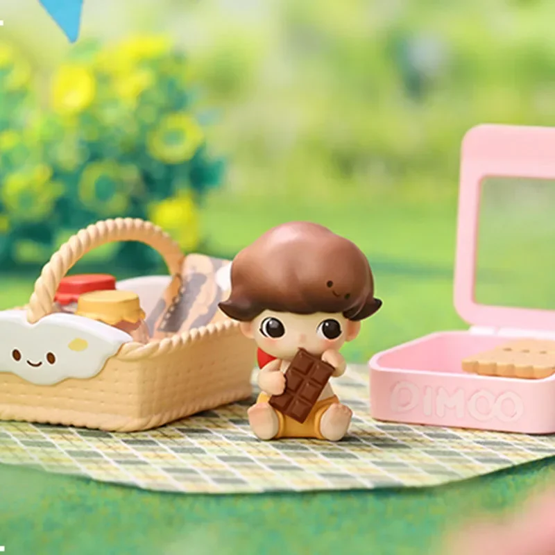 

POP MART Dimoo Go On An Outgonging Together Series Blind Box Toys Guess Bag Mystery Box Mistery Фигурка Surpresa Cute Birt