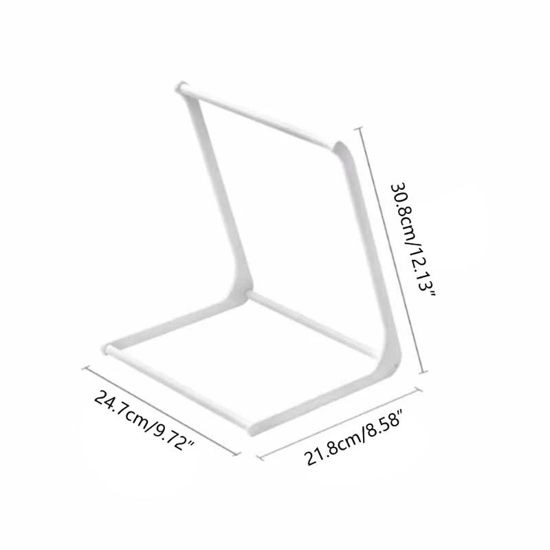 R1WA Triangle Clothes Hanger for Closet Bathroom Desktop Kitchen Towel Rack