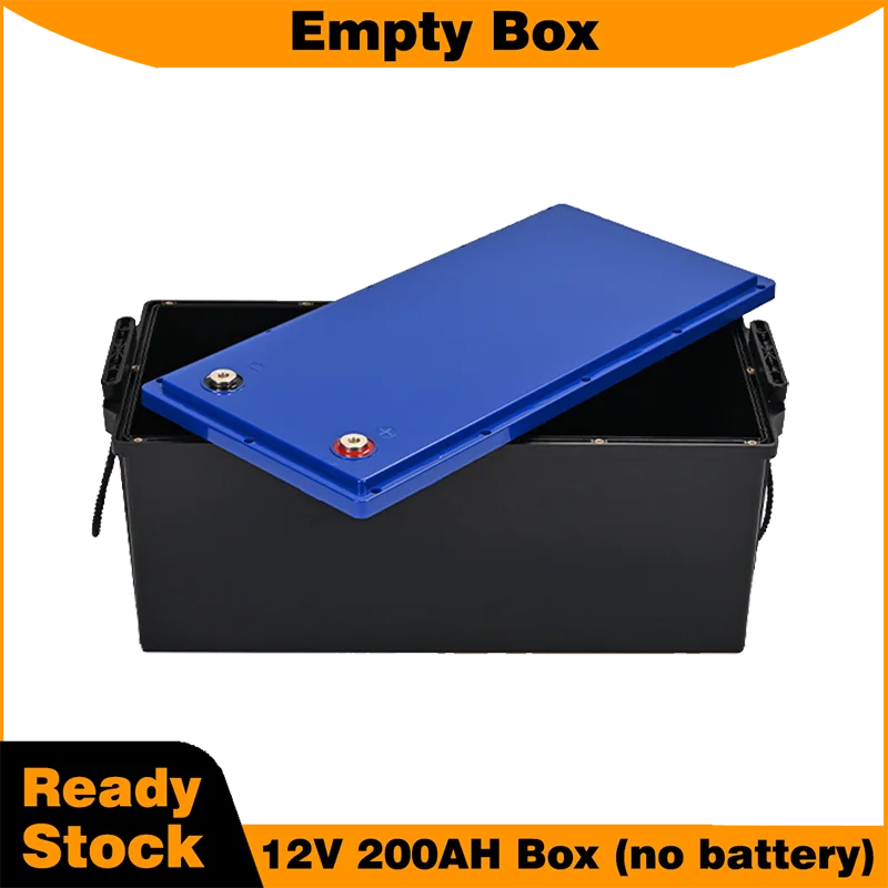 Custodia per batteria 12V 200AH 32650 scatola per batteria vuota con maniglia 32650 supporto per scatola di immagazzinaggio del sistema solare scatola impermeabile in plastica