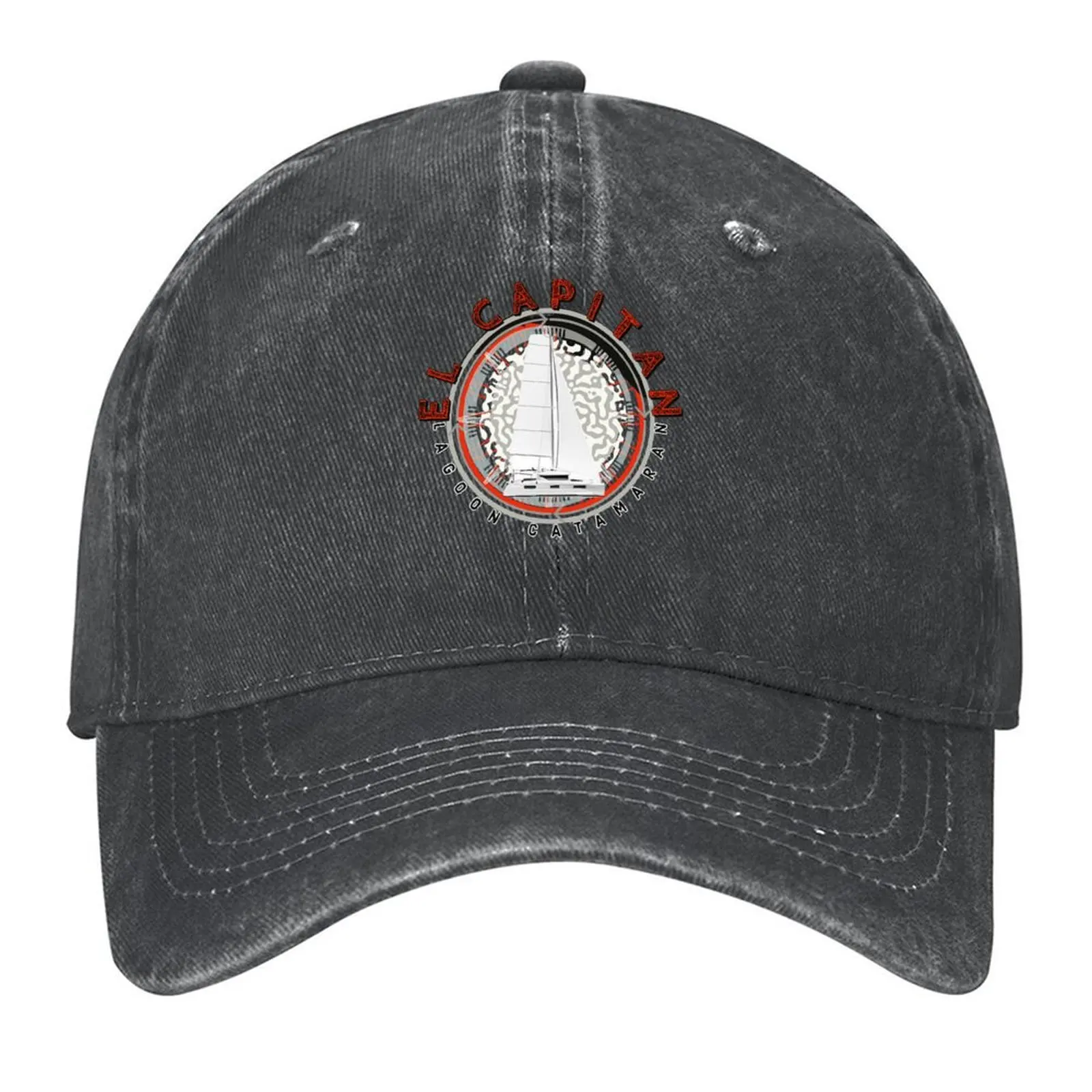 El Capitan en una laguna catamarán yate barco gorra de béisbol ropa de calle sombrero para el sol Rugby sombrero divertido sombreros para hombres y mujeres