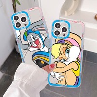 Funny Cute Rabbit B-ugs B-unny Mousepad For Samsung S 20 21 22 23 lite plus ultra Clear Mobile Cover Funda