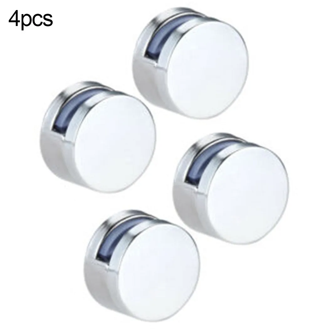 Clamps Mirror Clip Zinc Alloy Glass Clamps Round Wall Mounting Mirror Clips Holder for Exhibition Shopping Mall