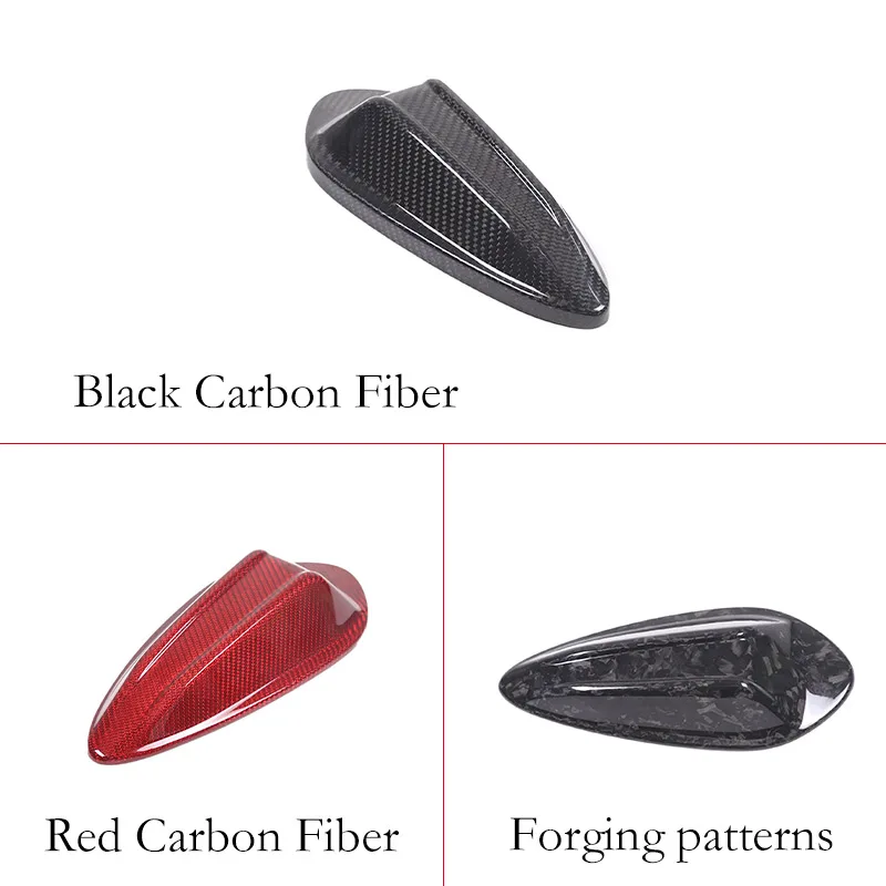 Real Carbon Fiber For BMW 3 Series G20 2023 2024 Car Roof Shark Fin Antenna Cover Trim Sticker Accessories