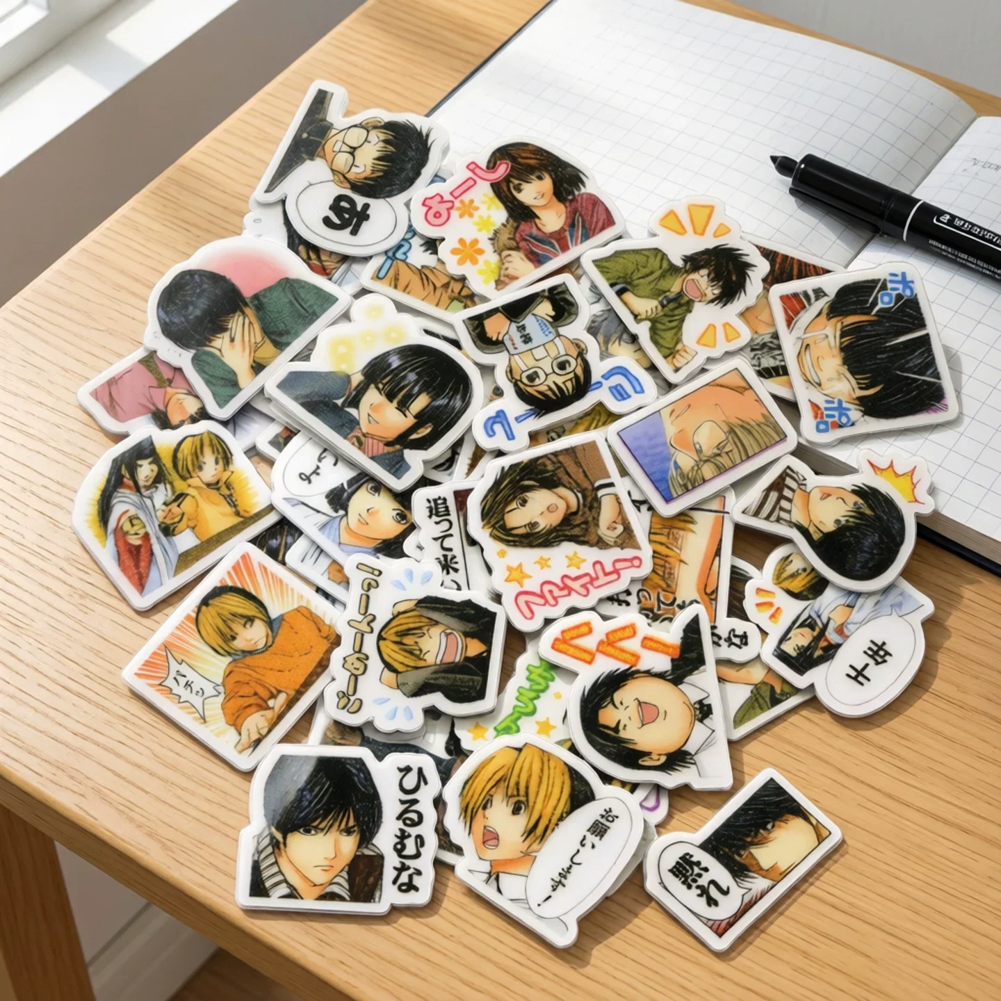 40pcs/pack Hikaru no Go 2-3cm waterproof diy sticker