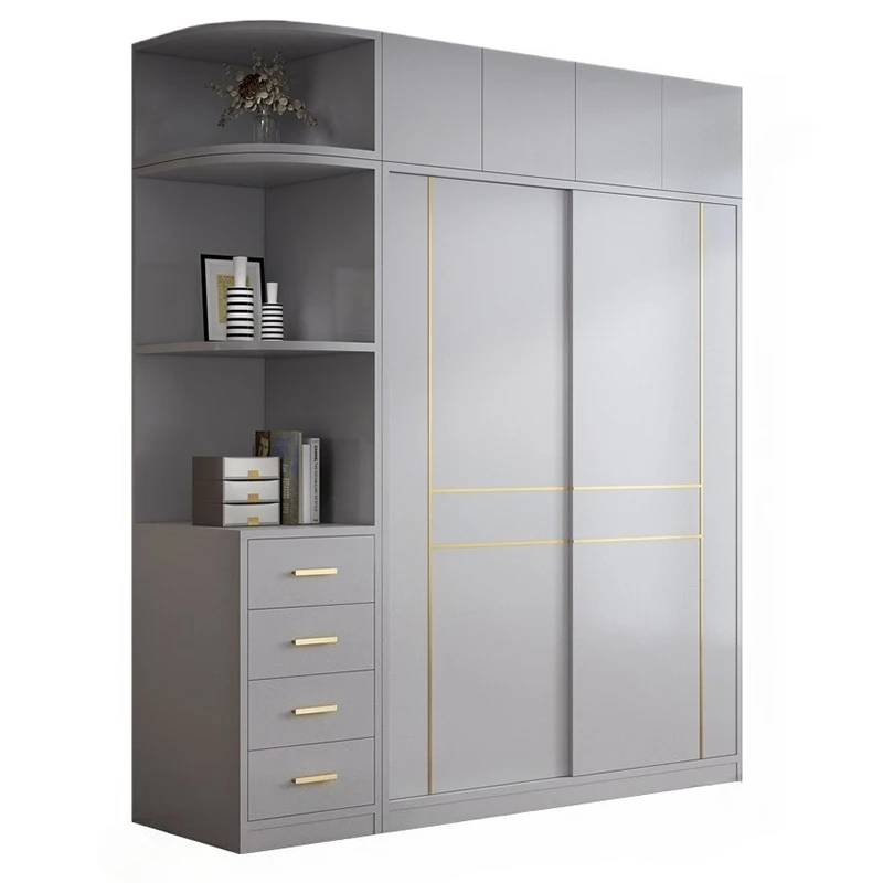 Apartment Kid Wardrobe Luxury Storage Layered White Living Room Wardrobe Closet System Armario Armable De Ropa Furniture Bedroom