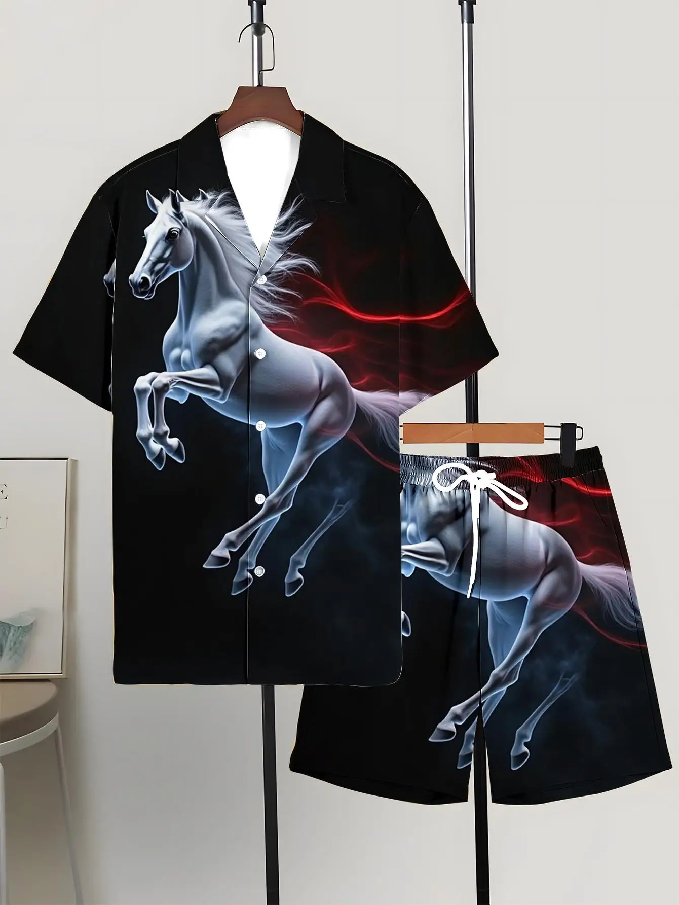 Ensembles de chemises pour hommes Printemps/Été 2026 – Tenue graphique pour homme, ensemble de sport imprimé 3D, survêtement de jogging pour homme