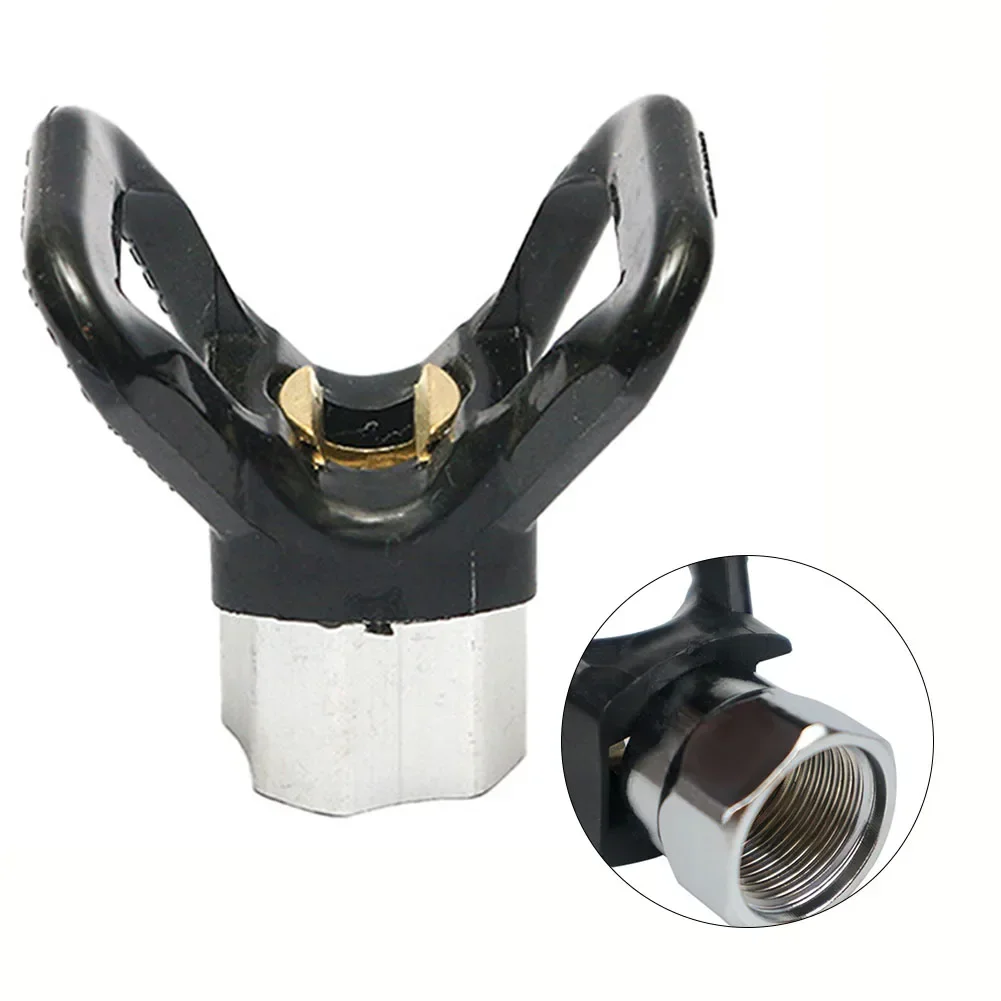 1Pc High Pressure Airless Paint Spray Flat Tip Nozzle Guard Airless Tip Guard Toool For Sprayer Nozzle Common Copper Seat