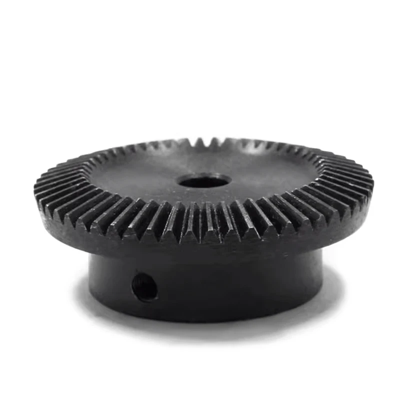 1Set 1:2 Bevel Gear 1.5 Modulus 18 Teeth+36Teeth Process Hole 90 Degree Drive Commutation Steel Gears Steel Gears Screw M5