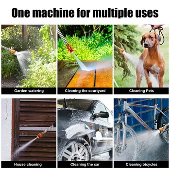 300瓦 30巴 無線高壓洗車噴槍 12000毫安培小時電池 泡沫產生器 家用洗車機 6 best sales 高壓清洗槍 - №1