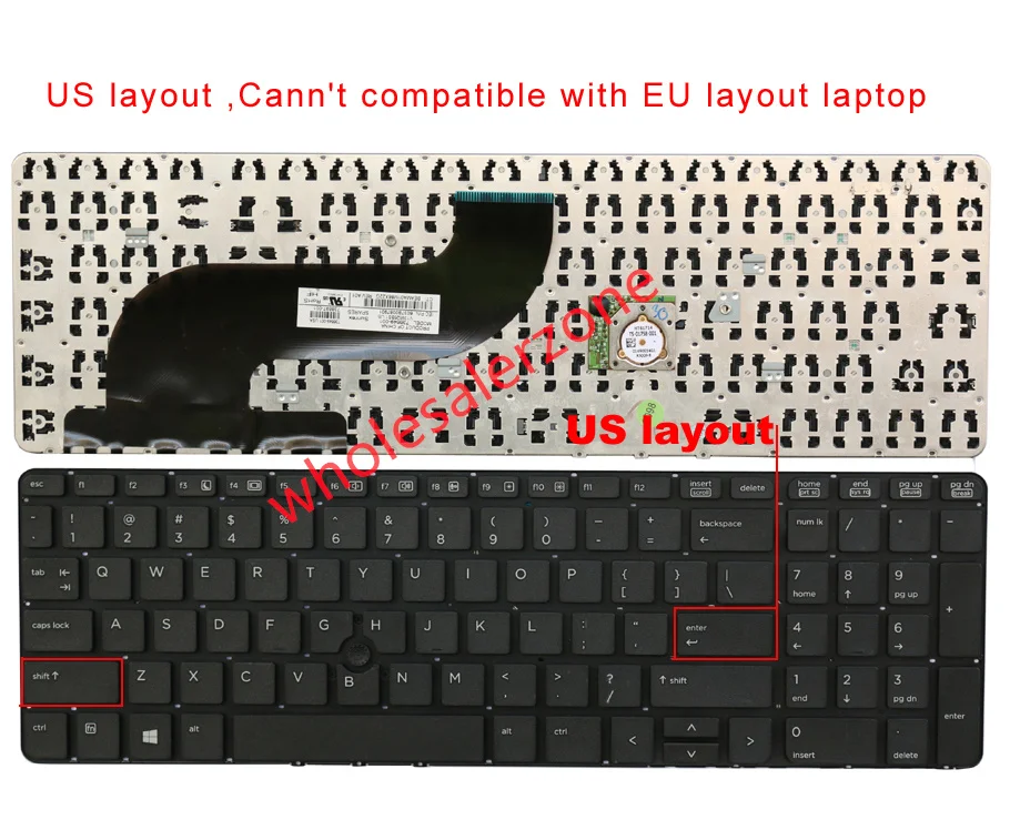 

New Keyboard for HP ProBook 650 G1, ProBook 655 G1 Series laptop US layout keyboard