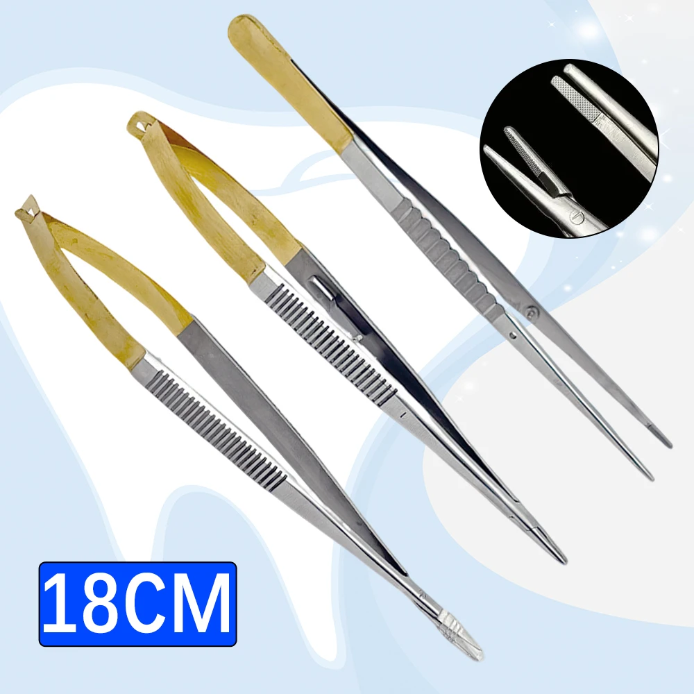 

18cm Castroviejo Needle Holder Stainless Steel Dental Surgical Forceps for Suturing Implant Orthodontic