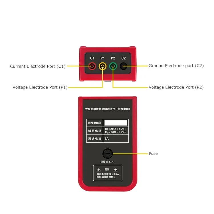 VK3300B Digital Only Large-Scale Grounding Grid Earth Resistance Tester 5 Inch T